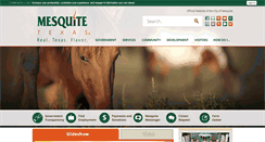 Desktop Screenshot of cityofmesquite.com