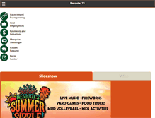 Tablet Screenshot of cityofmesquite.com